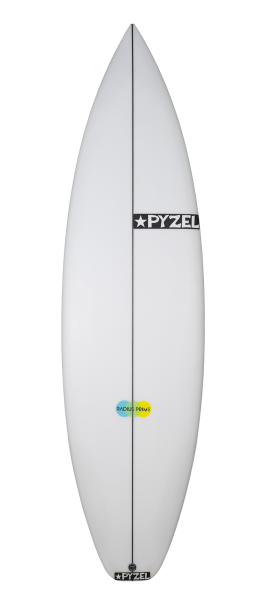 RADIUS PRIME surfboard model deck