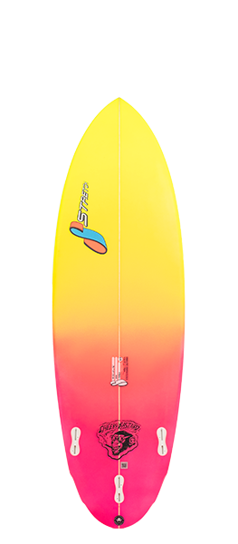 CHEEKY BASTARD surfboard model bottom