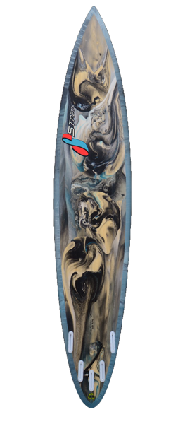COMP GUN surfboard model bottom