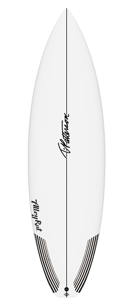 ALLEY RAT surfboard model deck