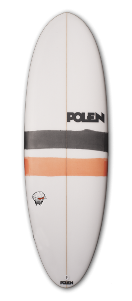 VEGGIE BURGER surfboard model deck