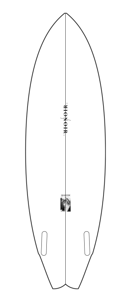 SINISTER surfboard model bottom
