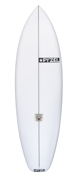 WHITE TIGER surfboard model deck