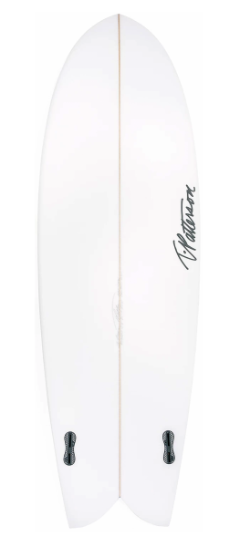 CALIFORNIA TWIN surfboard model bottom