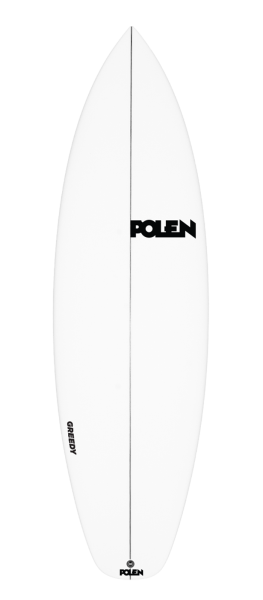 GREEDY surfboard model deck