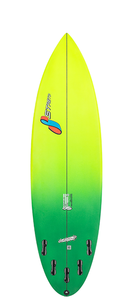 2X4 surfboard model bottom