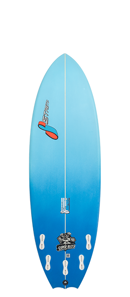 SUPER BUZZ surfboard model bottom