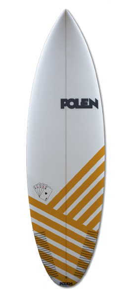 THE SCORE surfboard model deck