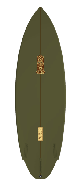 PERFORMANCE TWIN surfboard model bottom