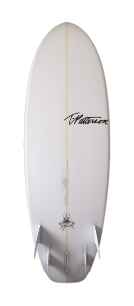 Flying Saucer surfboard model bottom