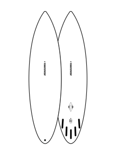 ERIC ARAKAWA ショートボード ホワイト RP Short - Arakawa Surfboards
