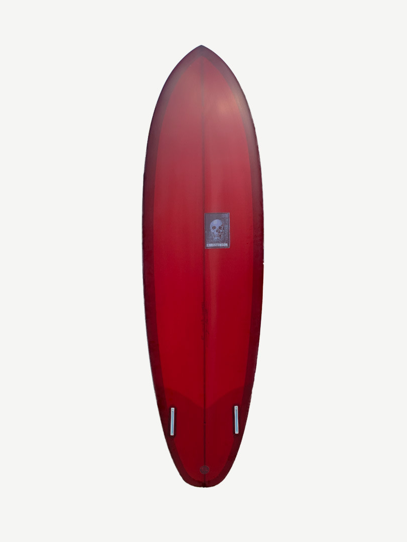 Christenson Twin Tracker surfboard details