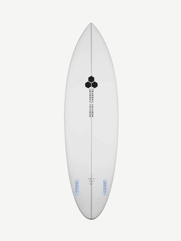 Shop Channel Islands Twin Pin Clear 5'7" Surfboard