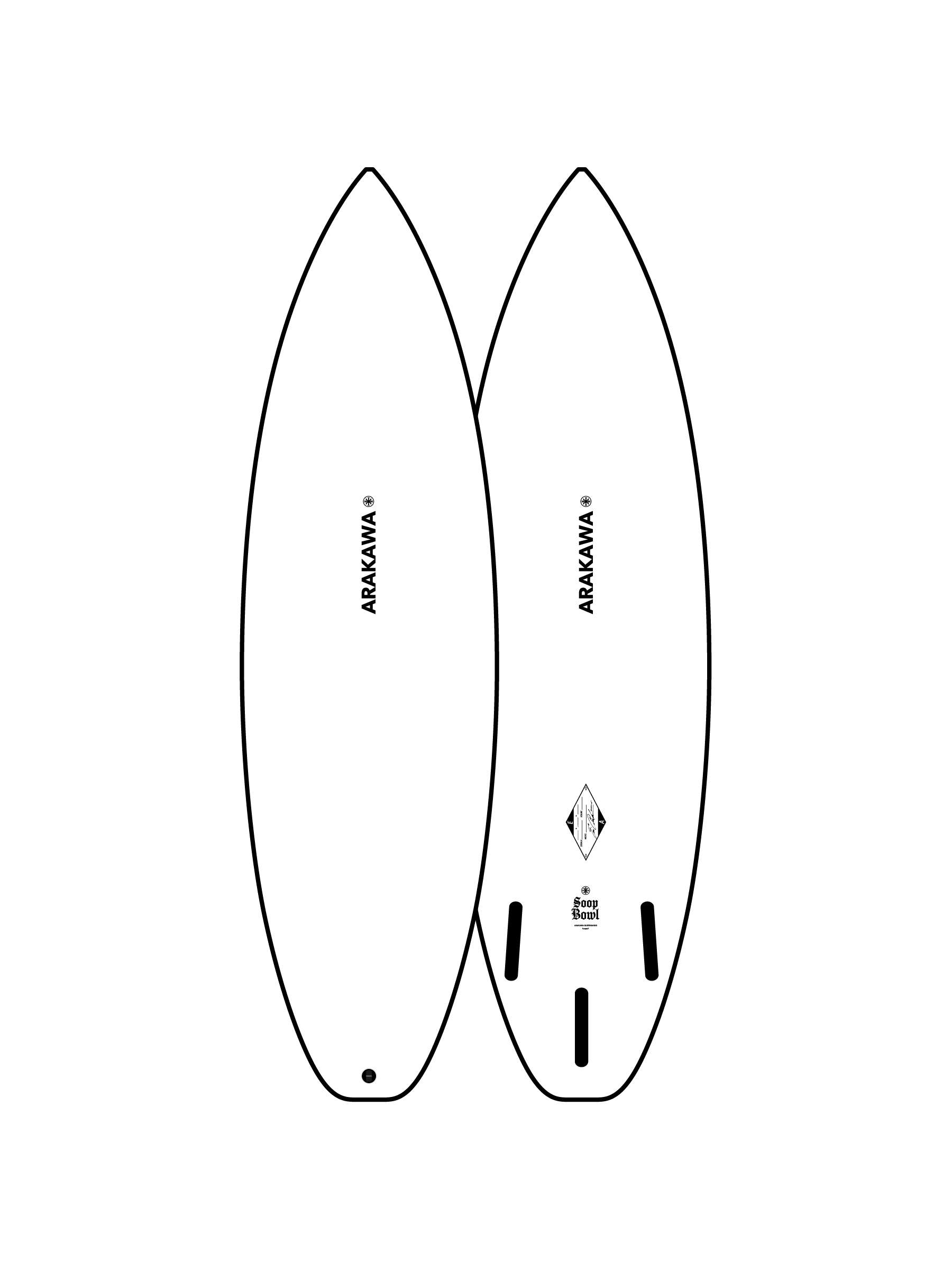 C*e様 【新品】ARAKAWA surfboard HPtwin ツイン　ショ HP-Twin - Arakawa Surfboards