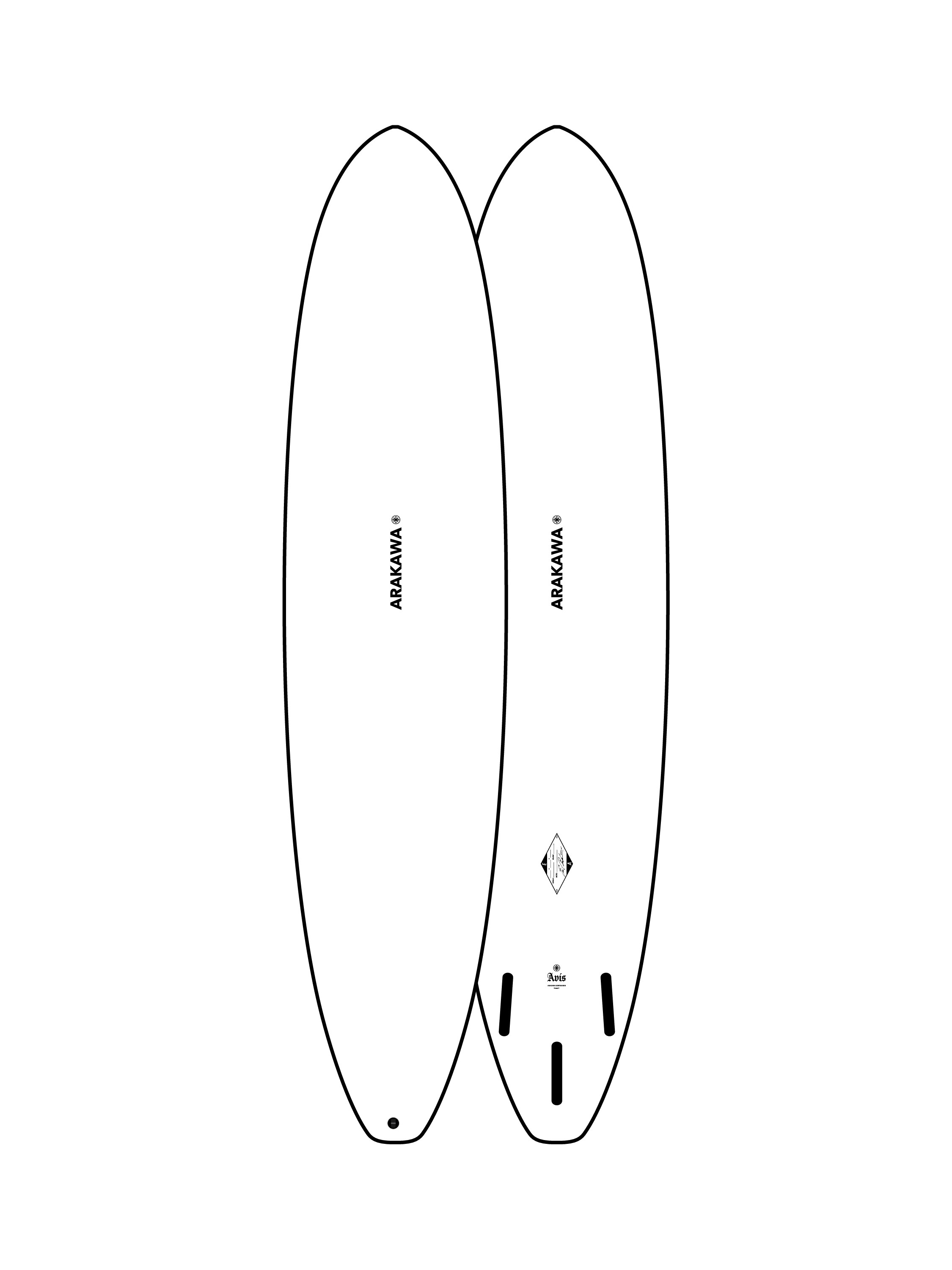 C*e様 【新品】ARAKAWA surfboard HPtwin ツイン　ショ HP-Twin - Arakawa Surfboards