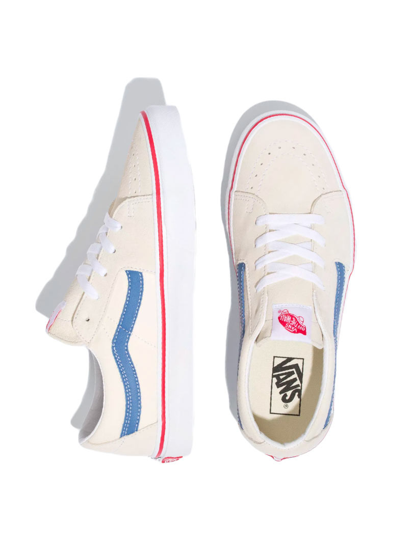 vans sk8 low white navy