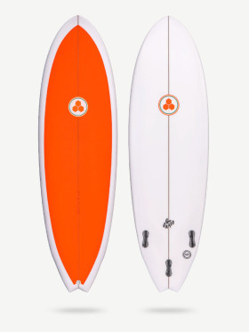 5'4 X 20 1/8 X 2 3/8 VOLUME 28.5 CHANNEL ISLANDS POD MOD AD