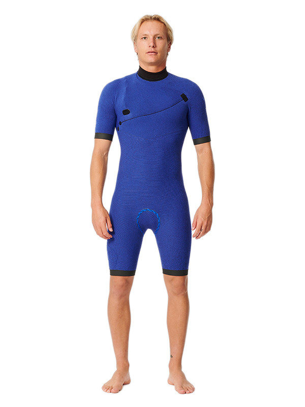 RIP CURL SHORT JOHN MANGA CURTA E-BOMB E7 2/2mm ZIP FREE